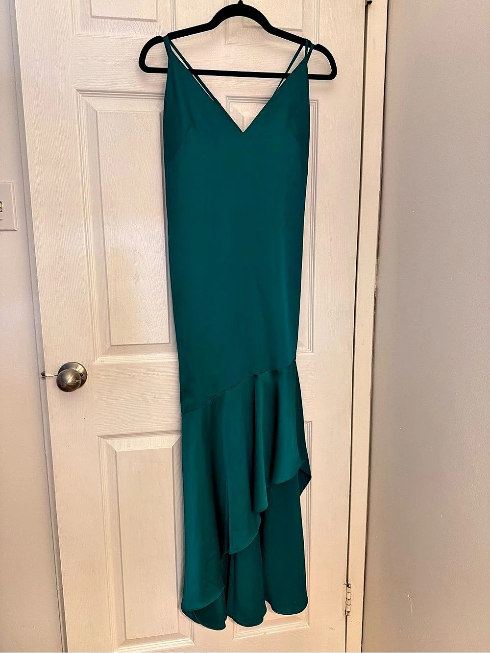 Marciano Maxi Ruffle Dress in Green Size 2
